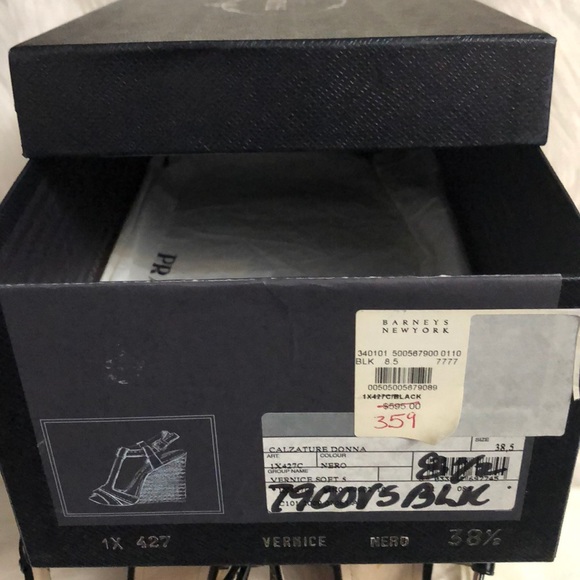 🌺Prada shoes size 38 1/2 Calzature Donna Vernice - Picture 3 of 10